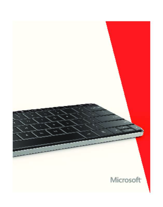 Microsoft Wedge Keyboard Instructions
